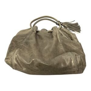 Michael Kors East West Ring Metallic Bucket Bag